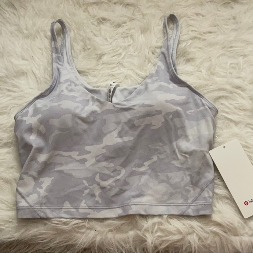 NWT LULULEMON WHITE CAMO ALIGN TANK